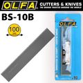 OLFA Scraper Blades X10 For Xsr Series 100mmx0.5mm